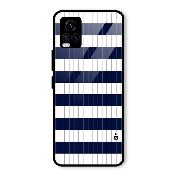 Step Stripes Glass Back Case for Vivo V20 2021