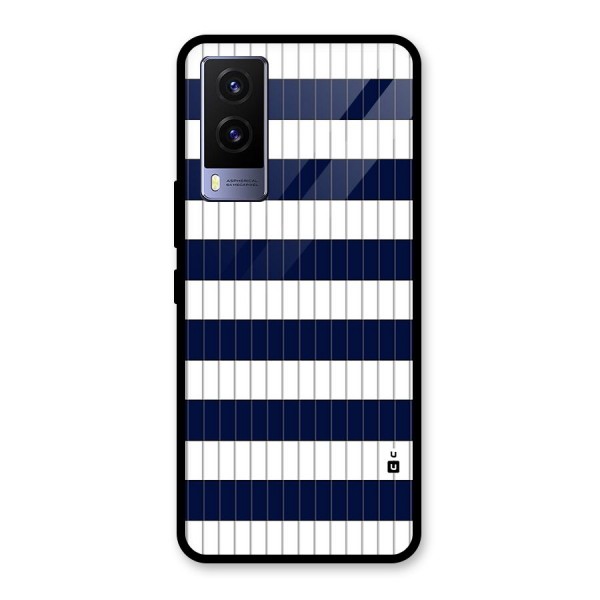 Step Stripes Glass Back Case for Vivo V21e 5G