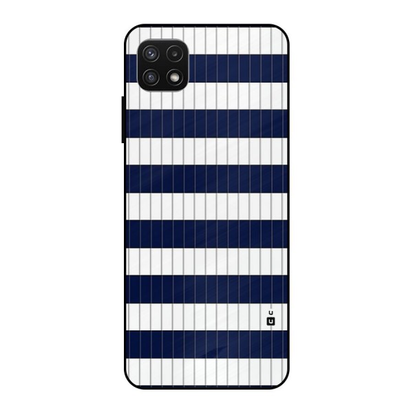 Step Stripes Metal Back Case for Galaxy A22 5G