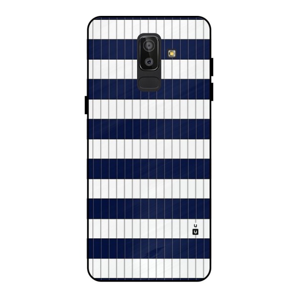 Step Stripes Metal Back Case for Galaxy J8