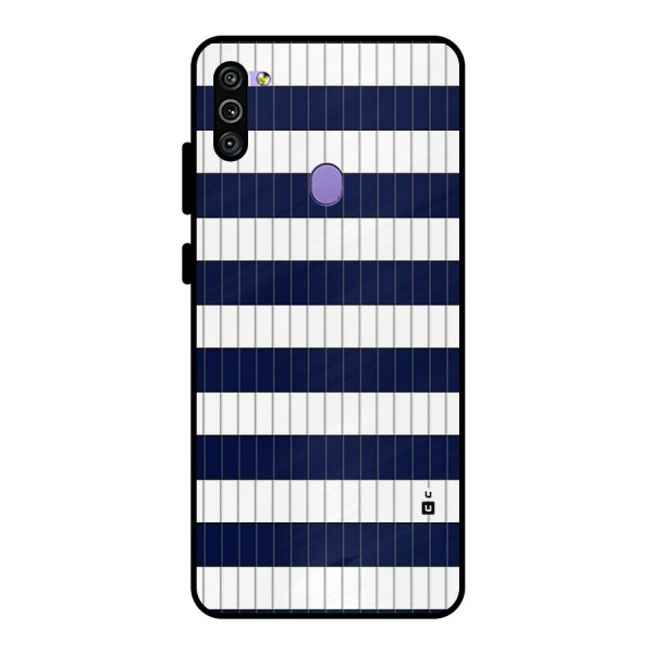 Step Stripes Metal Back Case for Galaxy M11