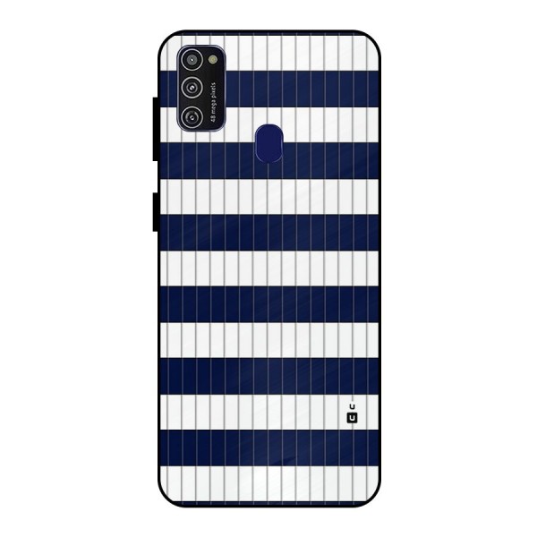 Step Stripes Metal Back Case for Galaxy M21