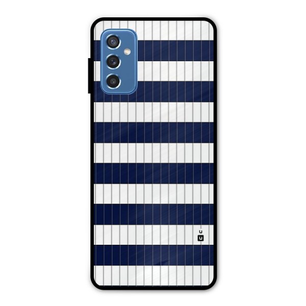 Step Stripes Metal Back Case for Galaxy M52 5G