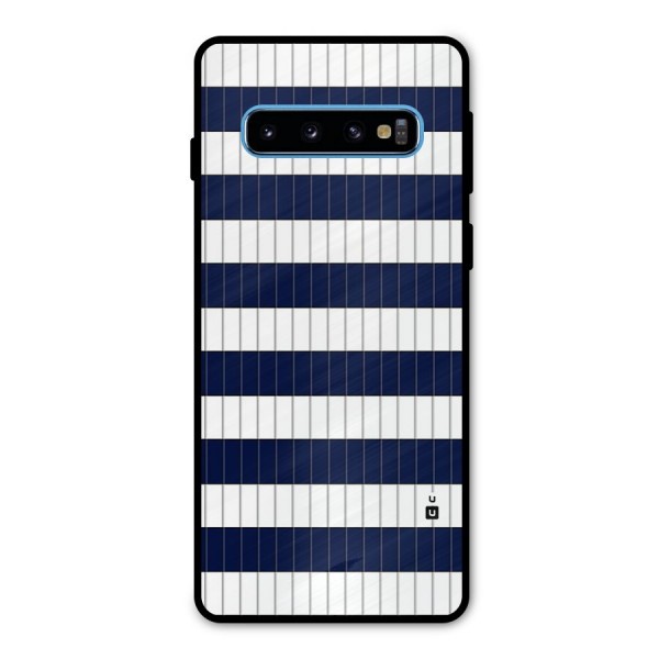 Step Stripes Metal Back Case for Galaxy S10