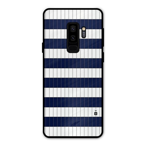 Step Stripes Metal Back Case for Galaxy S9 Plus