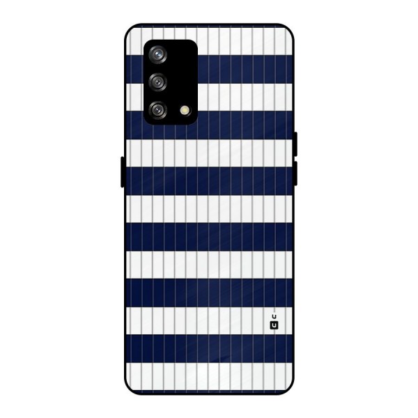 Step Stripes Metal Back Case for Oppo F19s