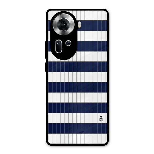 Step Stripes Metal Back Case for Oppo Reno11 5G