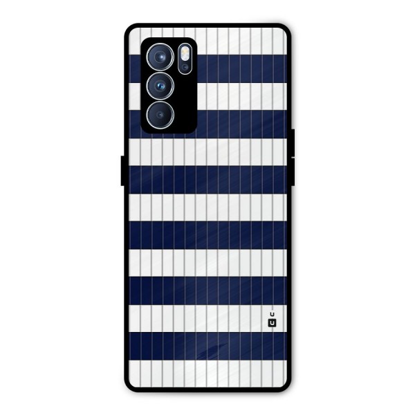 Step Stripes Metal Back Case for Oppo Reno6 Pro 5G