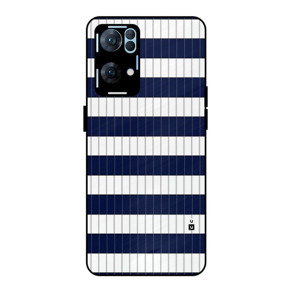 Step Stripes Metal Back Case for Oppo Reno7 Pro 5G