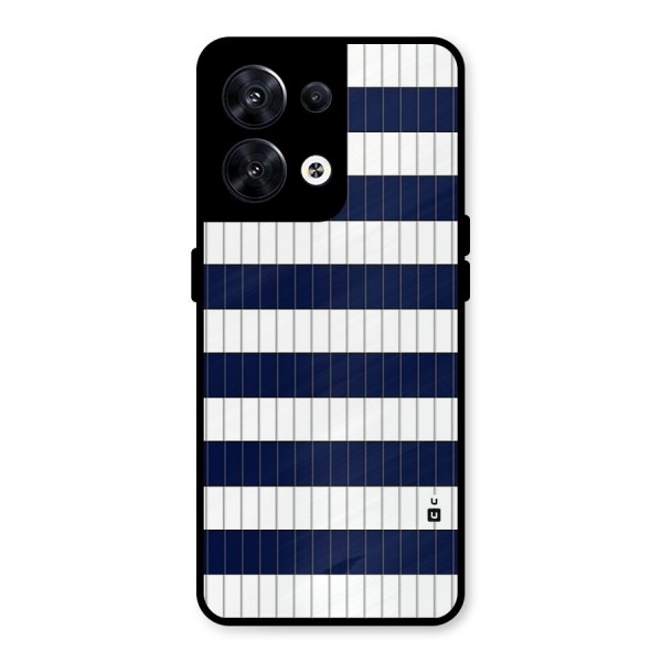 Step Stripes Metal Back Case for Oppo Reno8 5G