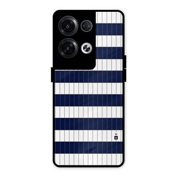 Step Stripes Metal Back Case for Oppo Reno8 Pro 5G