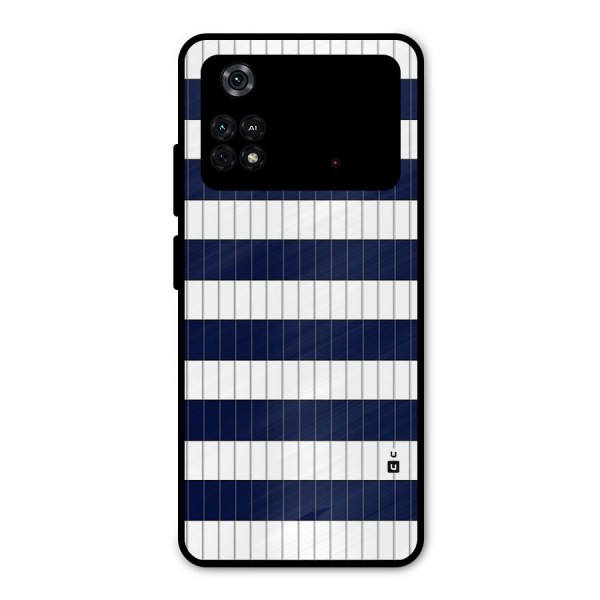 Step Stripes Metal Back Case for Poco M4 Pro 4G