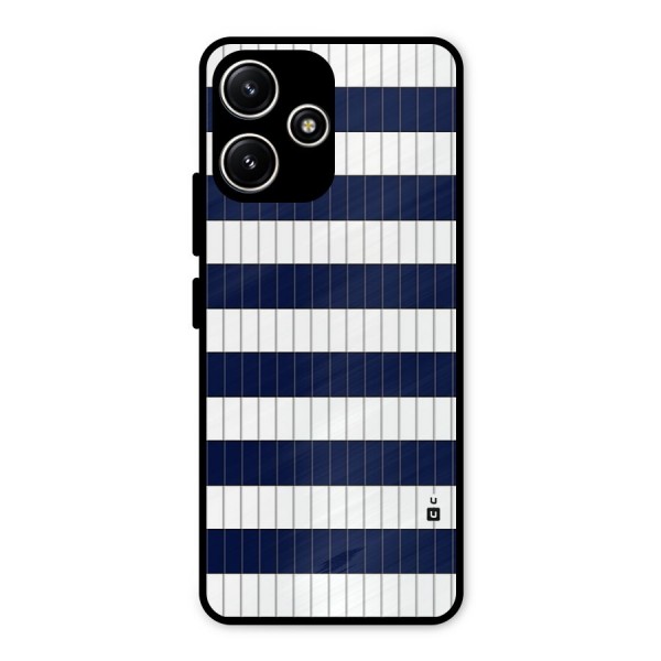 Step Stripes Metal Back Case for Poco M6 Pro