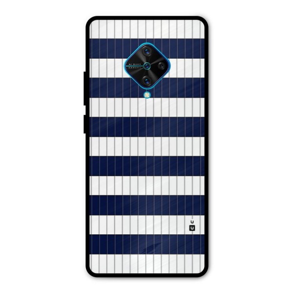 Step Stripes Metal Back Case for Vivo S1 Pro