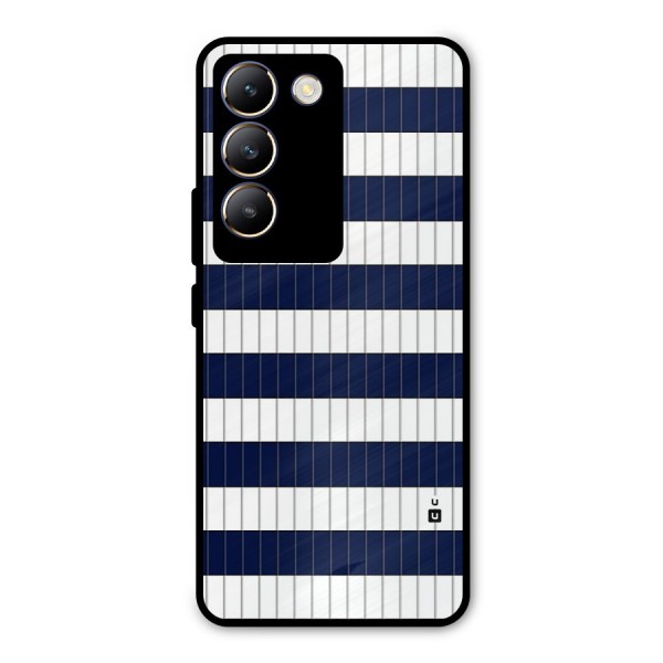 Step Stripes Metal Back Case for Vivo T3 5G