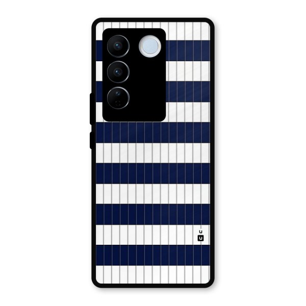 Step Stripes Metal Back Case for Vivo V27