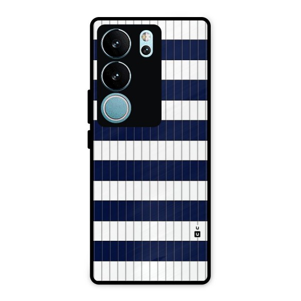 Step Stripes Metal Back Case for Vivo V29 Pro