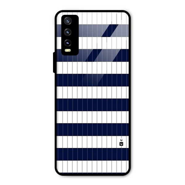 Step Stripes Metal Back Case for Vivo Y20 2021