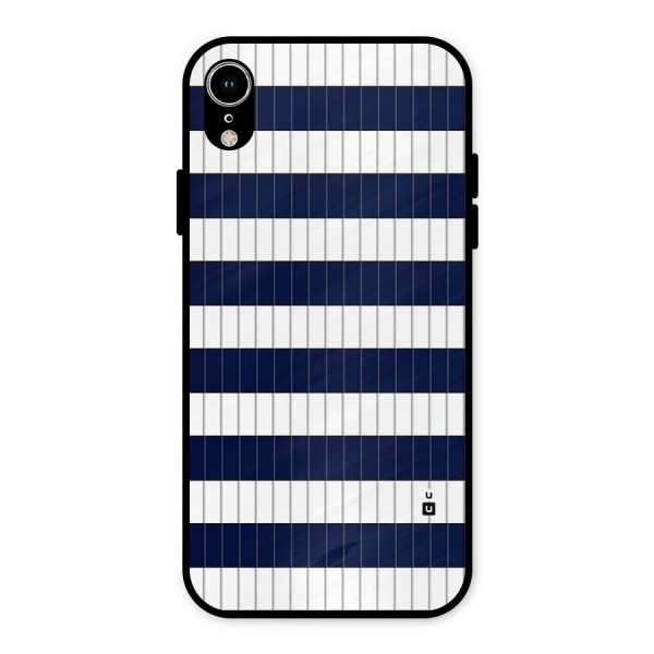 Step Stripes Metal Back Case for iPhone XR