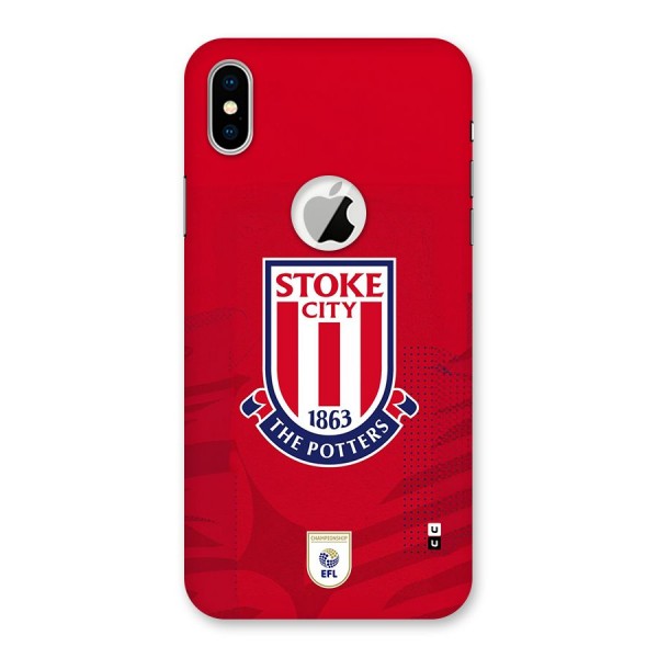 Stoke City Back Case for iPhone XS Logo Cut