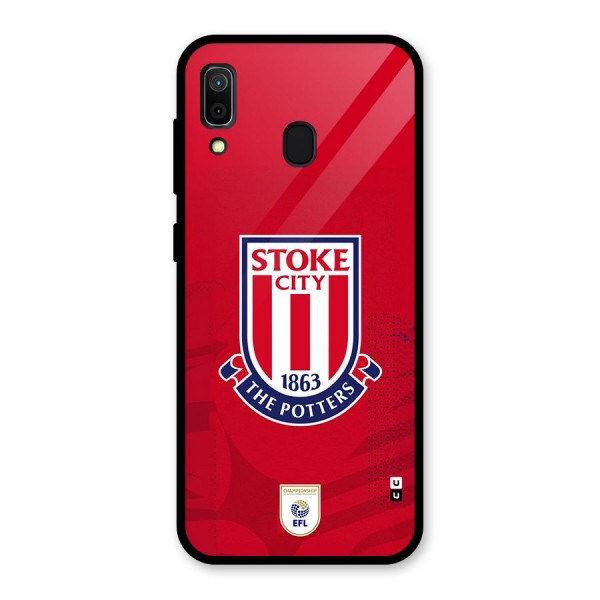 Stoke City Glass Back Case for Galaxy A30