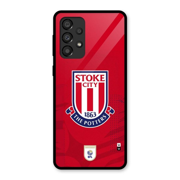 Stoke City Glass Back Case for Galaxy A33 5G