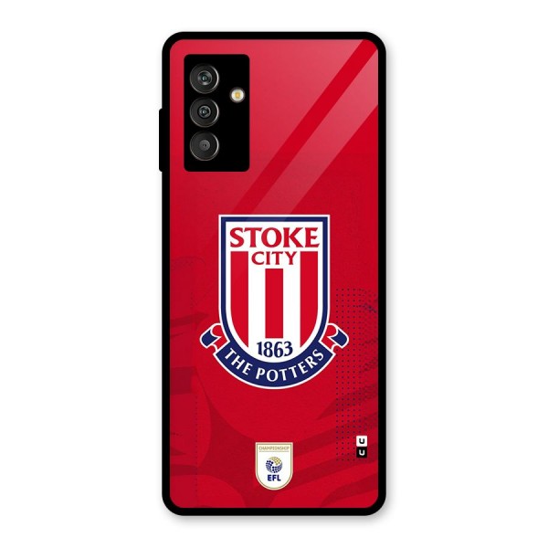 Stoke City Glass Back Case for Galaxy M13