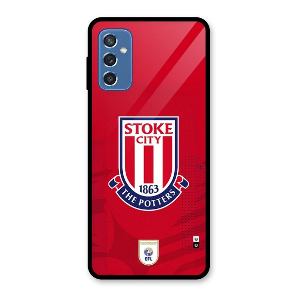 Stoke City Glass Back Case for Galaxy M52 5G