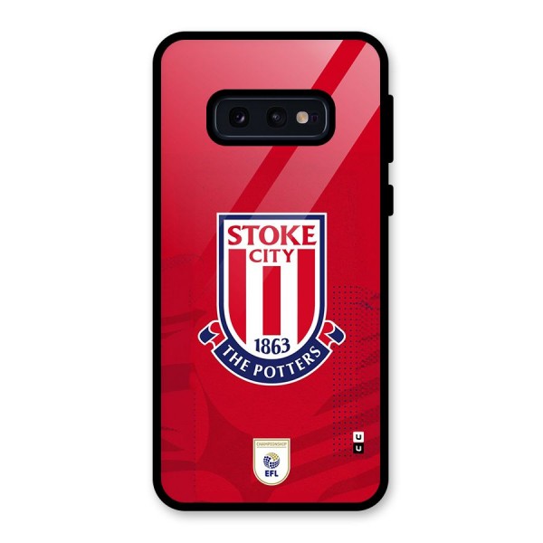 Stoke City Glass Back Case for Galaxy S10e