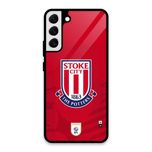 Stoke City Glass Back Case for Galaxy S22 Plus 5G