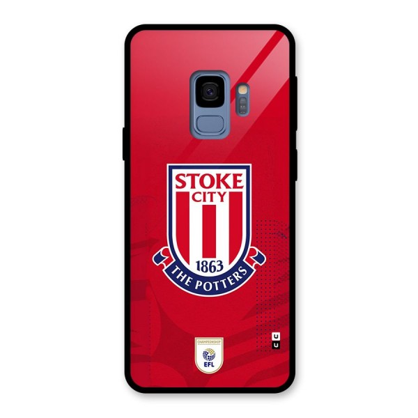 Stoke City Glass Back Case for Galaxy S9