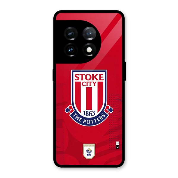 Stoke City Glass Back Case for OnePlus 11