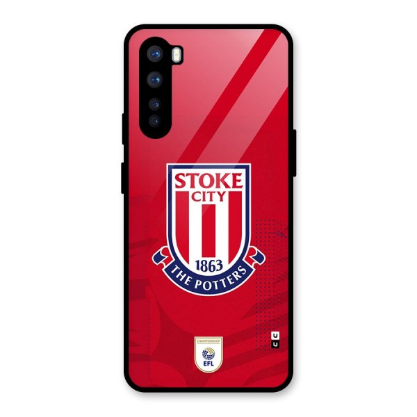 Stoke City Glass Back Case for OnePlus Nord