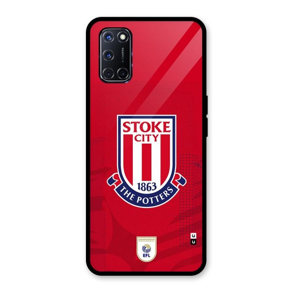 Stoke City Glass Back Case for Oppo A52