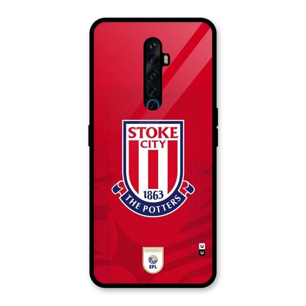 Stoke City Glass Back Case for Oppo Reno2 F