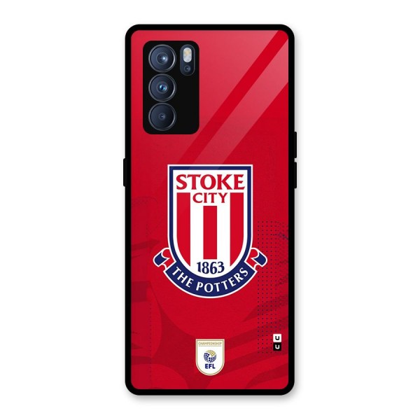 Stoke City Glass Back Case for Oppo Reno6 Pro 5G