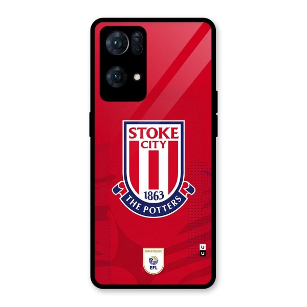 Stoke City Glass Back Case for Oppo Reno7 Pro 5G