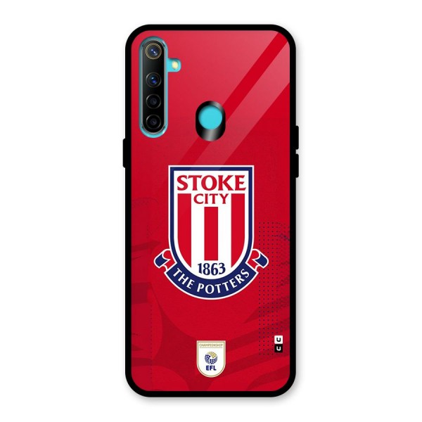 Stoke City Glass Back Case for Realme 5