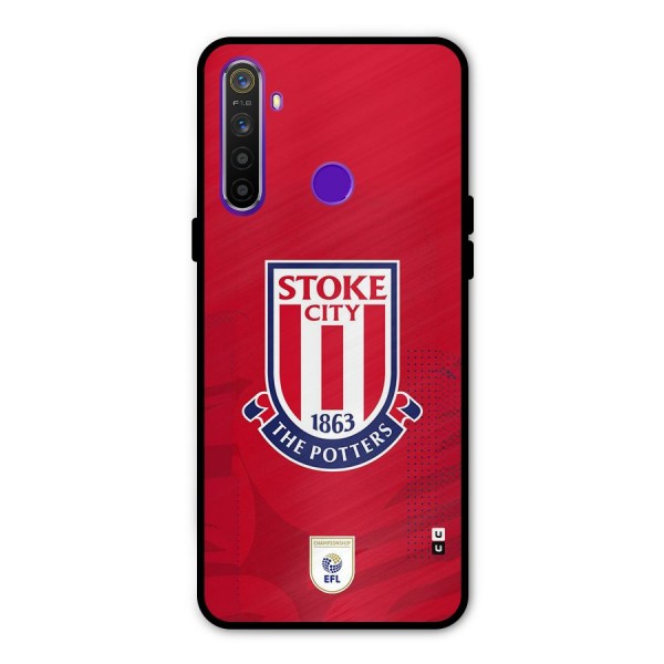 Stoke City Glass Back Case for Realme 5s