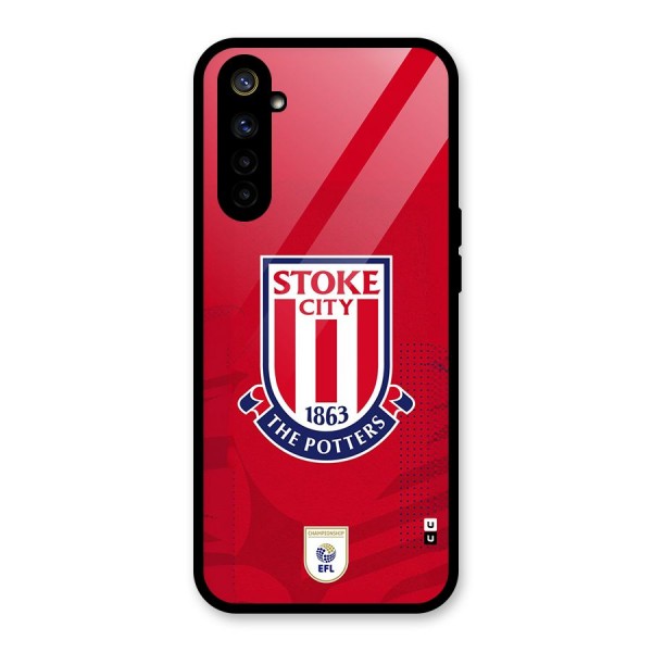 Stoke City Glass Back Case for Realme 6