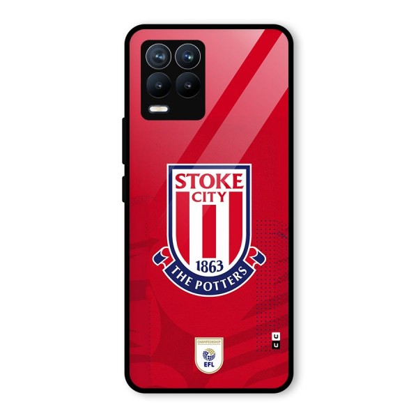 Stoke City Glass Back Case for Realme 8