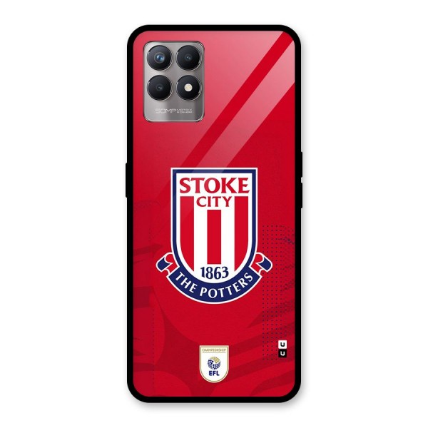 Stoke City Glass Back Case for Realme 8i