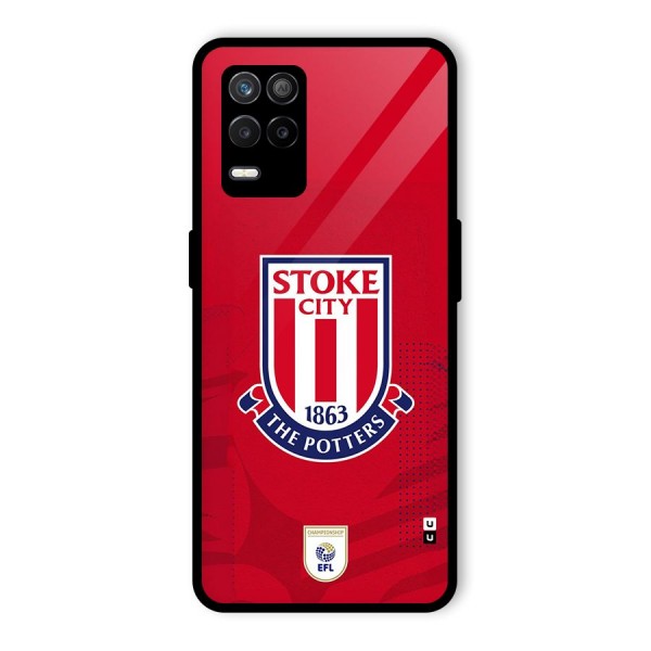 Stoke City Glass Back Case for Realme 9 5G