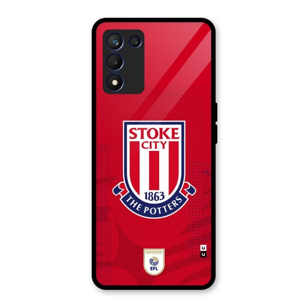 Stoke City Glass Back Case for Realme 9 5G Speed