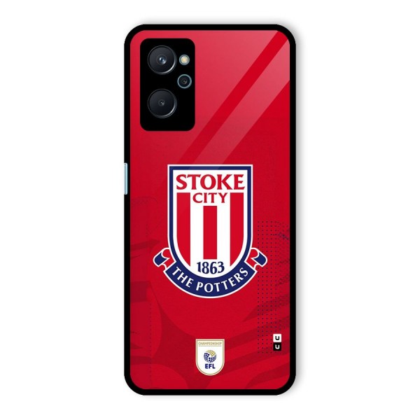 Stoke City Glass Back Case for Realme 9i