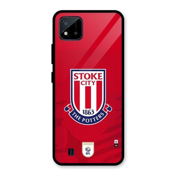 Stoke City Glass Back Case for Realme C11 2021