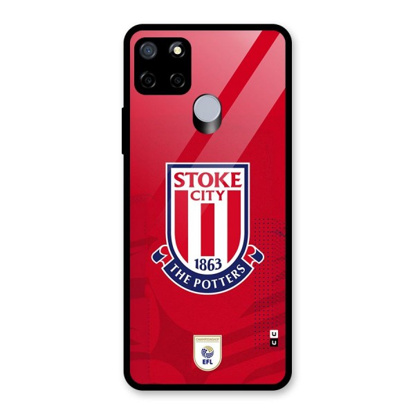 Stoke City Glass Back Case for Realme C12