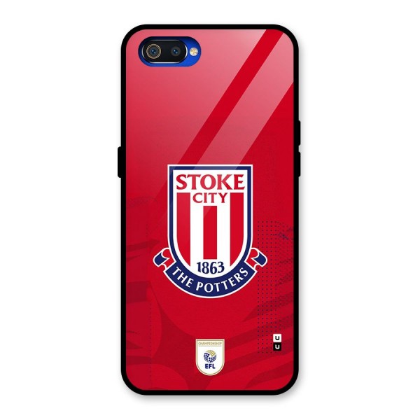 Stoke City Glass Back Case for Realme C2