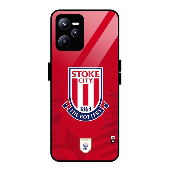 Stoke City Glass Back Case for Realme C35