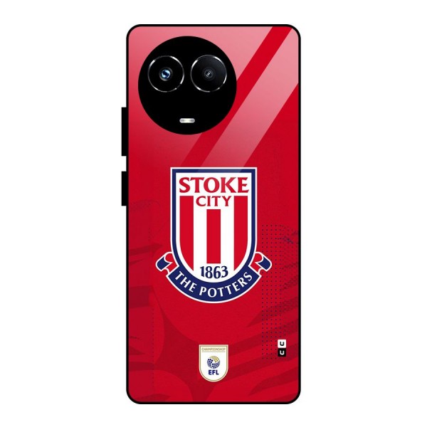 Stoke City Glass Back Case for Realme Narzo 60X